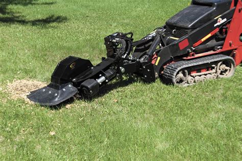 how to remove a tree stump with a skid steer|quick attach stump grinder price.